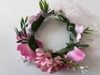 Couronne pour chat ou chien ajustable à toutes les têtes avec grandes fleurs 😺