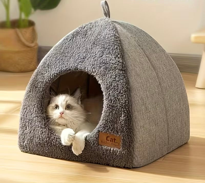 Maison de chat et de petits Chiens, toutes saisons se transformant en panier