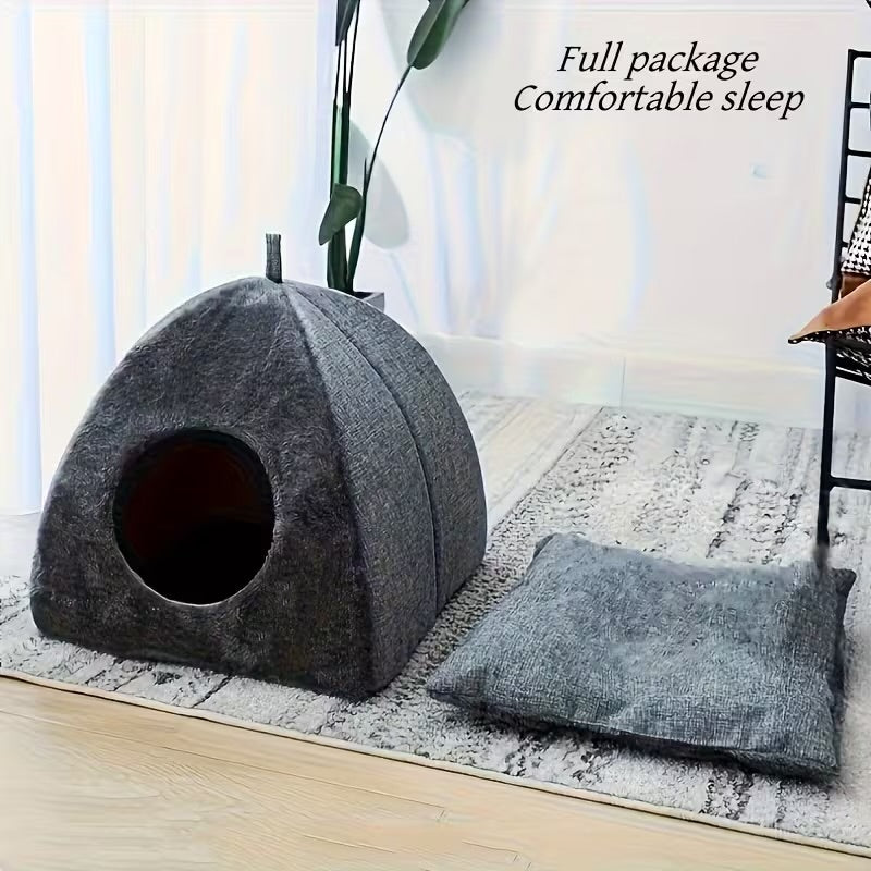 Maison de chat et de petits Chiens, toutes saisons se transformant en panier