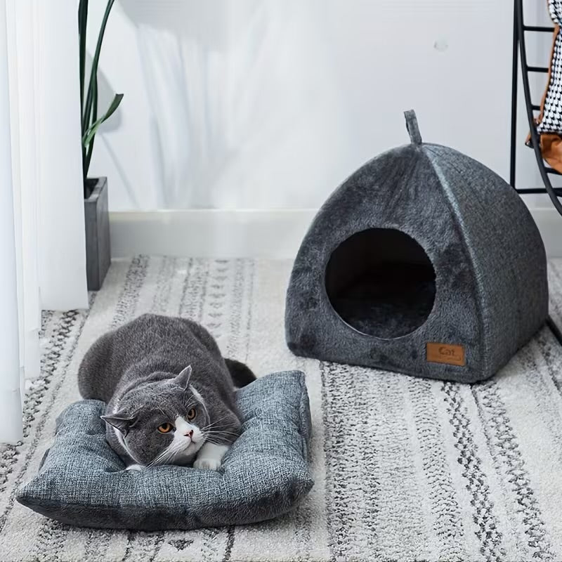 Maison de chat et de petits Chiens, toutes saisons se transformant en panier