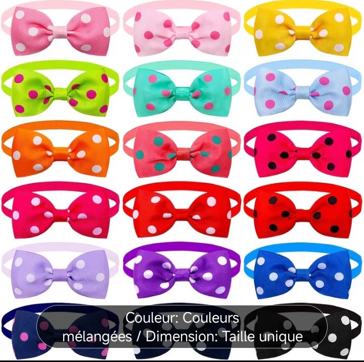 Nœud papillon à petits pois, Petit Chat, pour chats et chiens