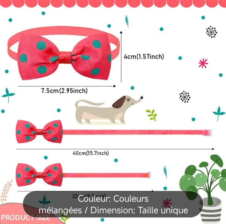 Nœud papillon à petits pois, Petit Chat, pour chats et chiens