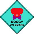 Sticker de voiture et sur porte de maison " Doggy on Board"
