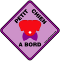 Sticker pour voiture, bateau et sur porte de maison Petit Chien à Bord (Copie)
