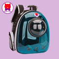 Sac de transport pour chats: sac à dos capsule bleu avec teinte bleue"Petit Chat"